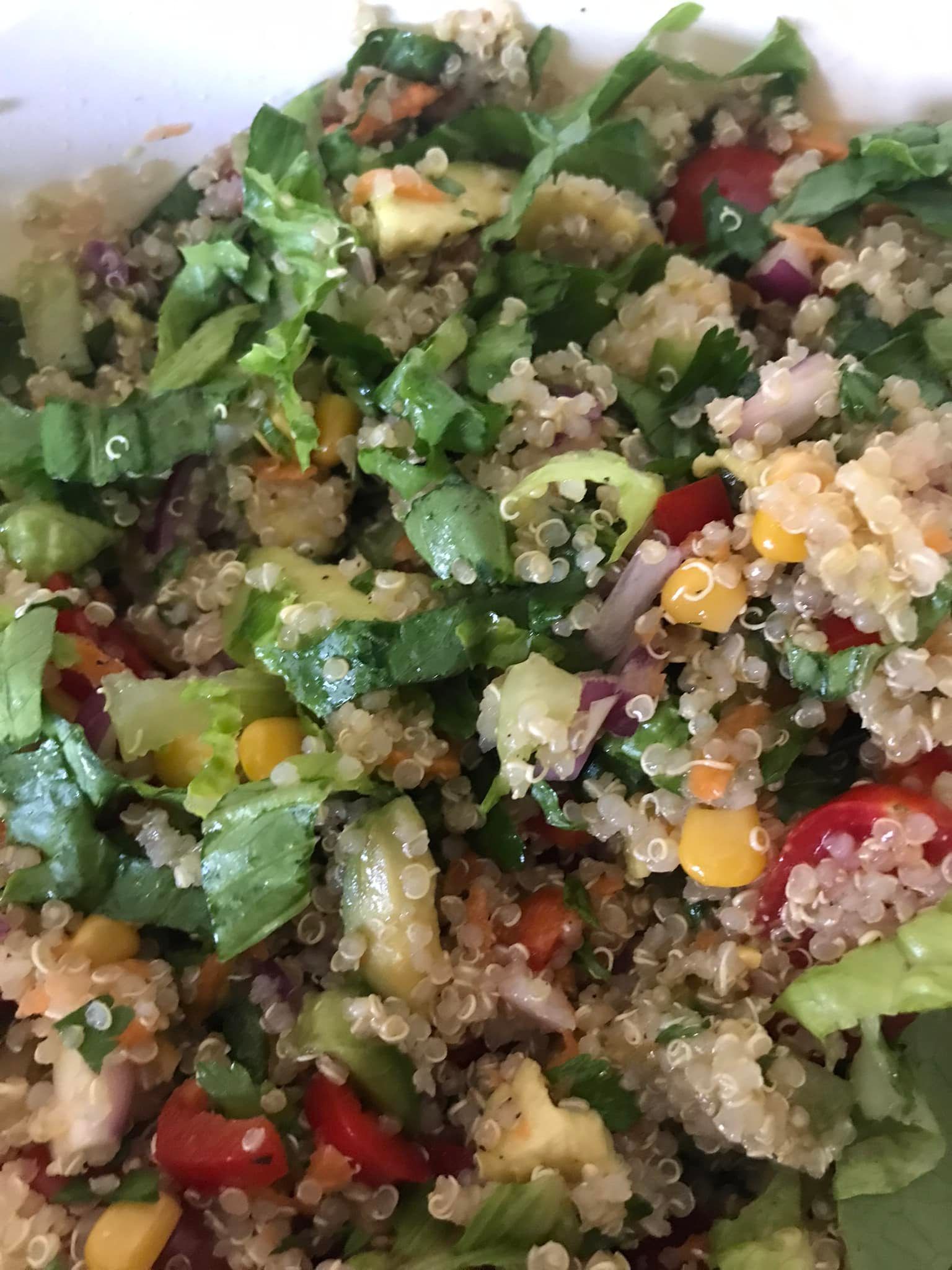 Μαρουλοσαλάτα- με -κινόα- Μαρουλοσαλάτα- με -κινόα-