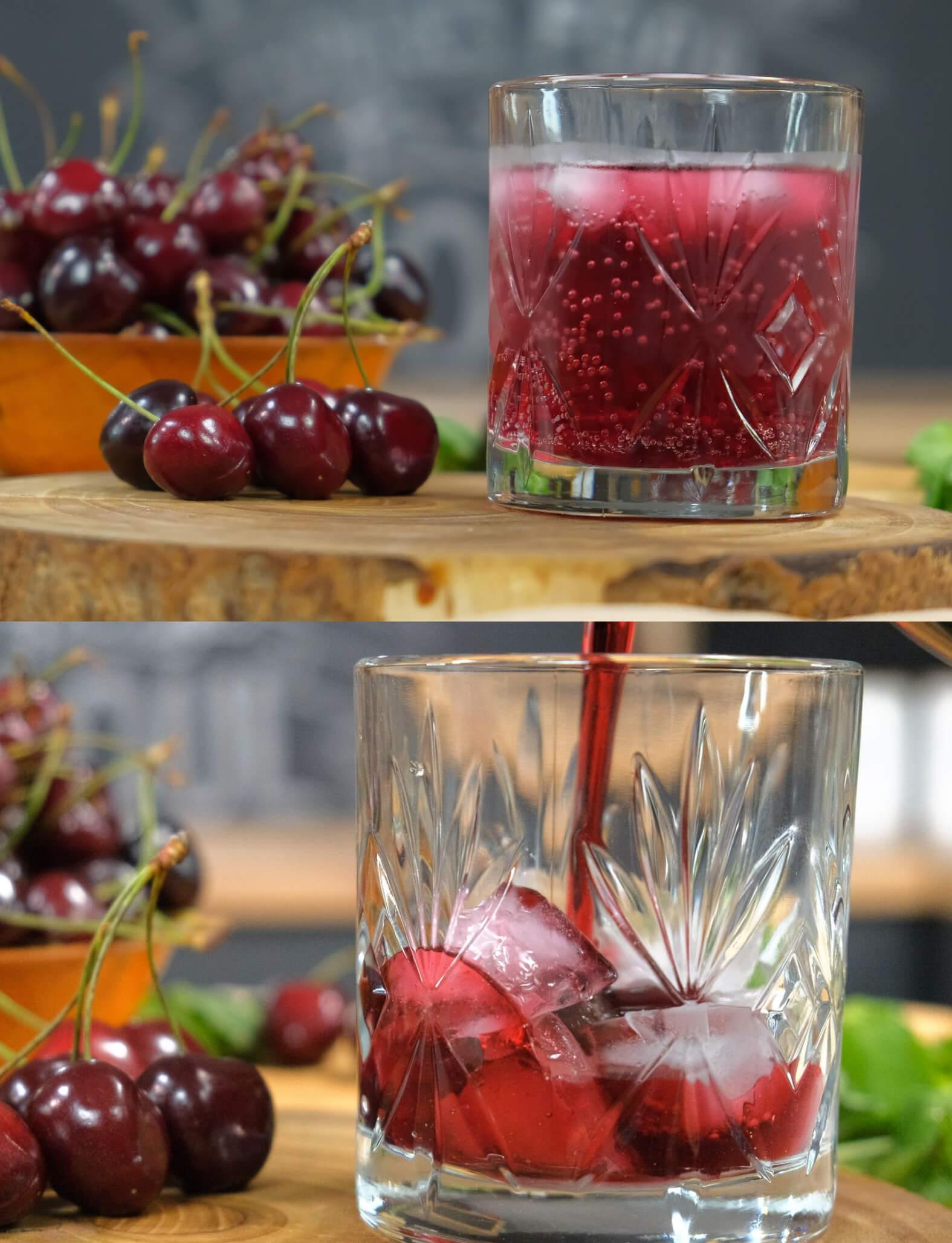 Σπιτικό αναψυκτικό με κεράσια