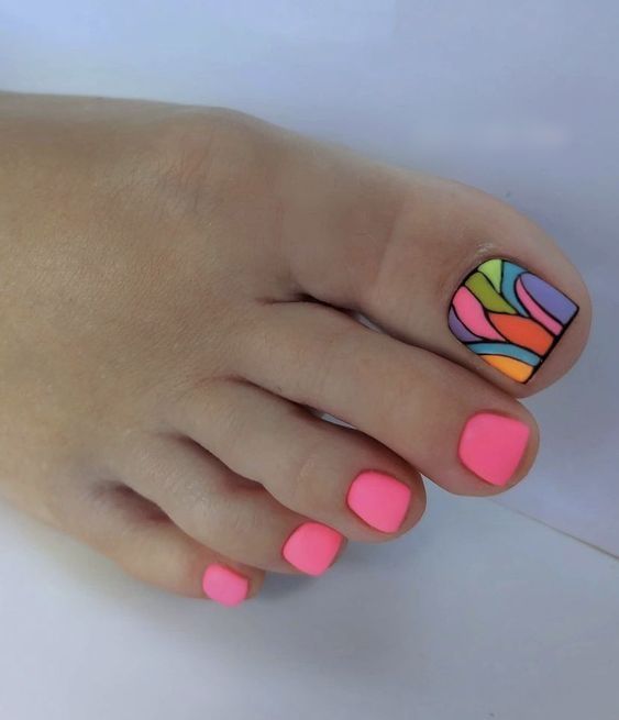 ματ-ροζ-πεντικιούρ-ιδέες-