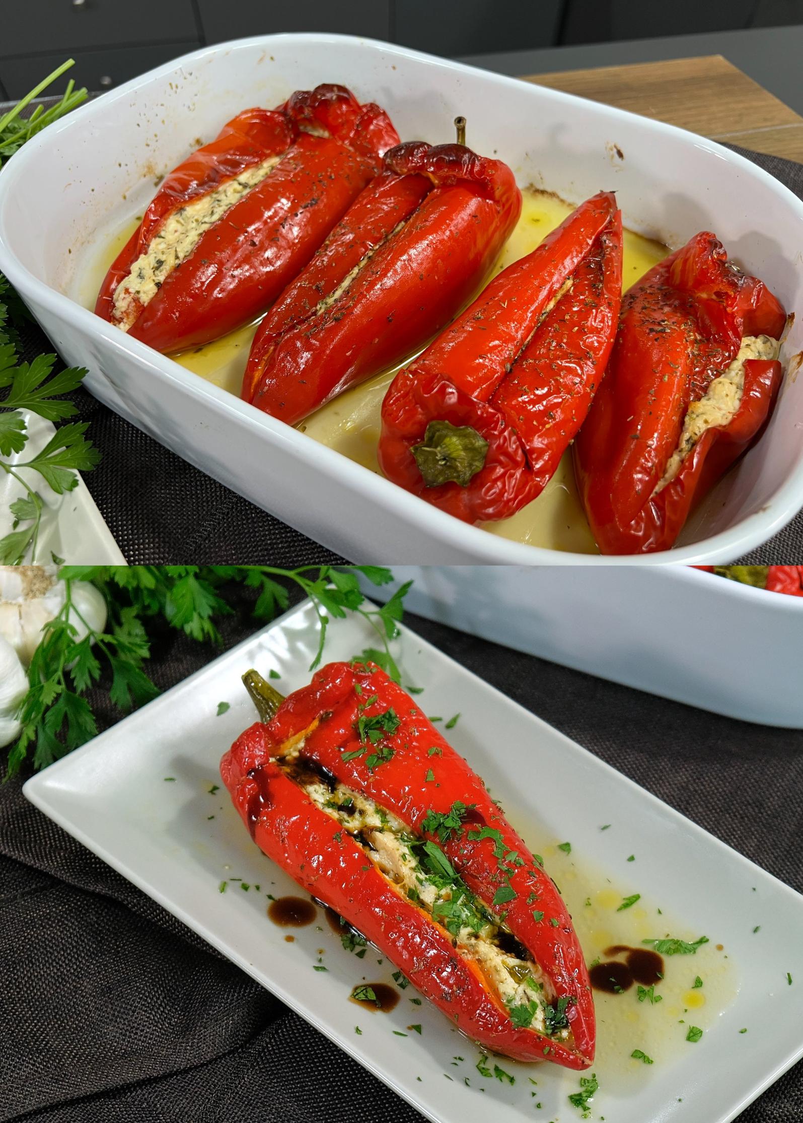 Ο μεζές του καλοκαιριού: Πιπεριές γεμιστές με φέτα