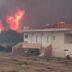 Δραματική η κατάσταση στη Λέσβο: H φωτιά έχει φτάσει παραλία, καίγονται σπίτια (βίντεο)