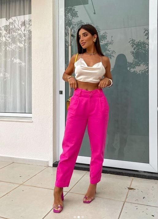 σατέν-τοπ-με-φούξια παντελόνι-ιδέες- σατέν-τοπ-με-φούξια παντελόνι-ιδέες-