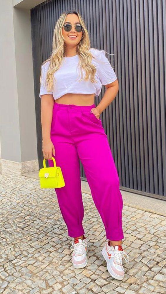 ιδέες-για-ντύσιμο-στις-καλοκαιρινές διακοπές-με-ροζ παντελόνι- ιδέες-για-ντύσιμο-στις-καλοκαιρινές διακοπές-με-ροζ παντελόνι-
