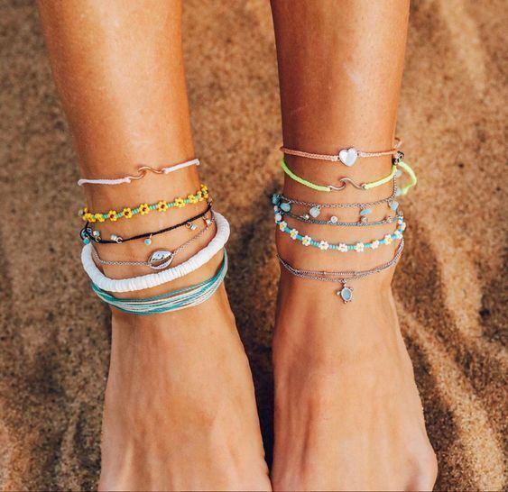ιδέες-για-βραχιολάκια για το πόδι-τον-Αύγουστο 2022-