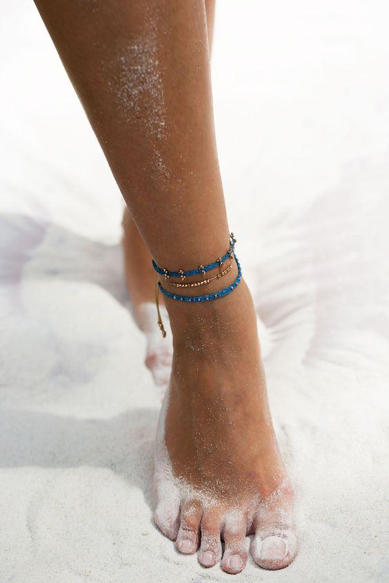 μπλε-βραχιολάκια για το πόδι-ιδέες-