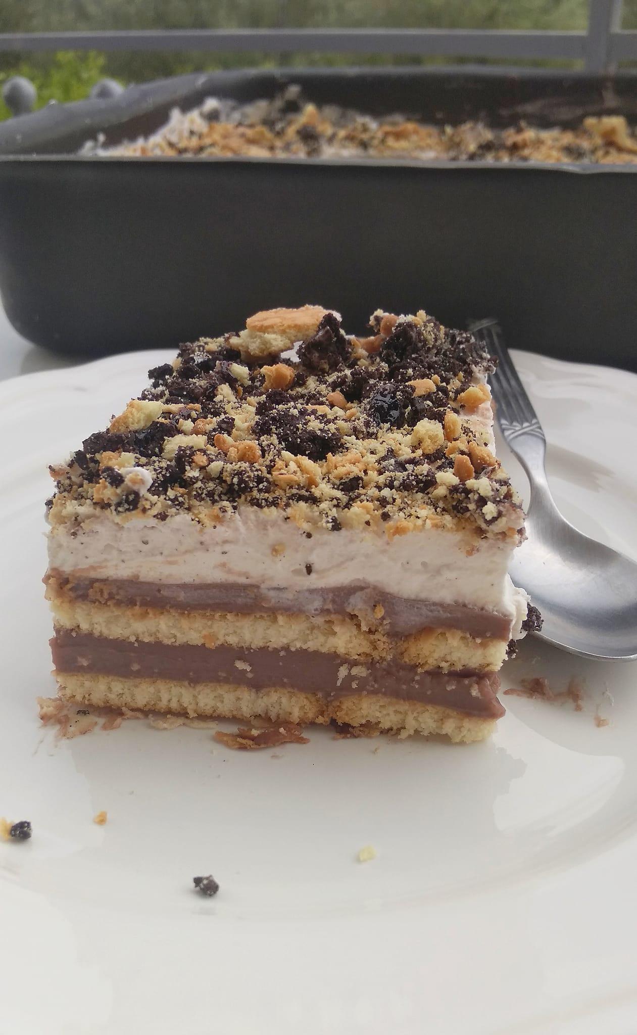 Καλοκαιρινό- σοκολατένιο- μπισκοτόγλυκο-