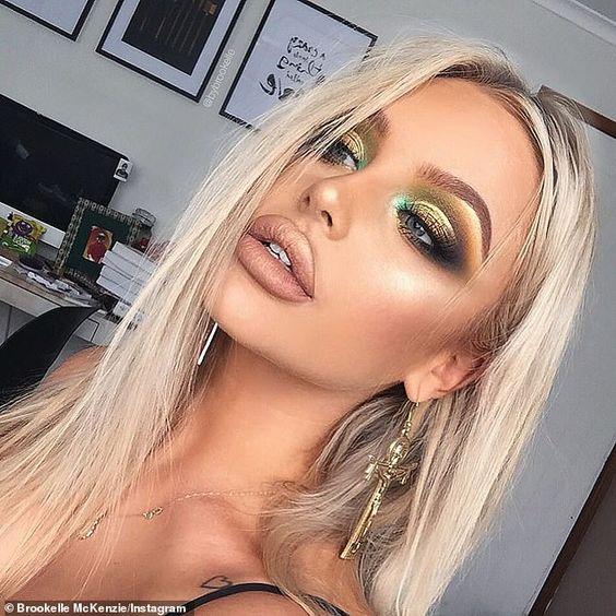 λαχανί-και-πορτοκαλί-σκιά-στα-μάτια-ιδέες-για-μακιγιάζ-