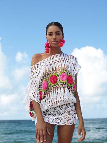 Crocket μπλούζα-με-crocket φούστα-ιδέες-για-την-παραλία-