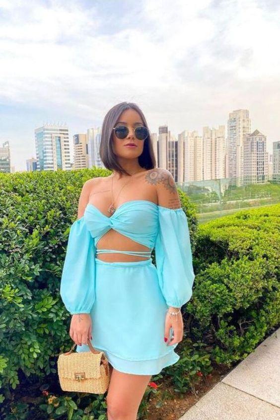 ιδέες-για-μπλε φούστες-το-Καλοκαίρι 2022-