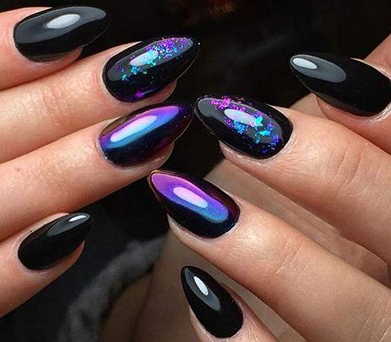 μαύρα-Chameleon νύχια-ιδέες-