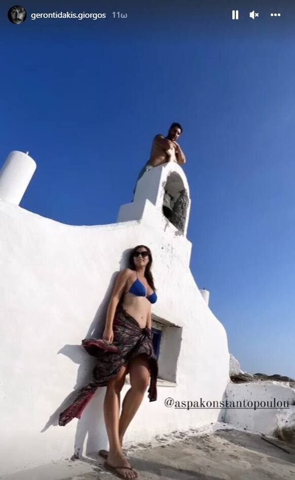 Γιώργος Γεροντιδάκης: Οι διακοπές με την σύντροφό του Άσπα – Φωτογραφίες