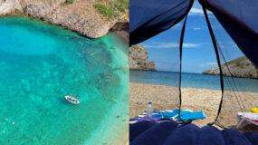 Εύβοια: 3 Παραλίες για ελεύθερο κάμπινγκ για το ΣΚ