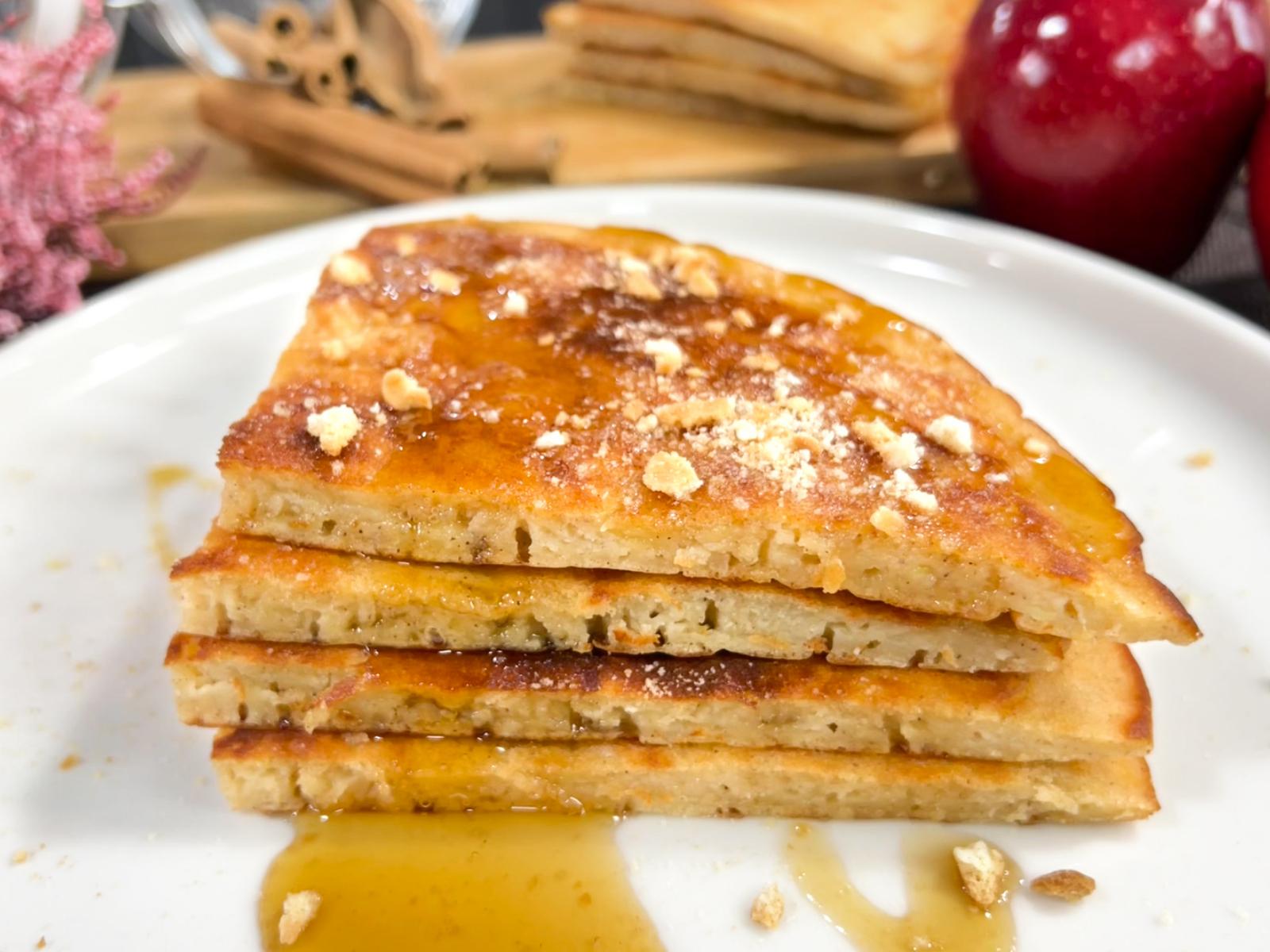 Pancakes Μήλου: To Υγιεινό πρωινό πριν το σχολείο Pancakes -Μήλου-