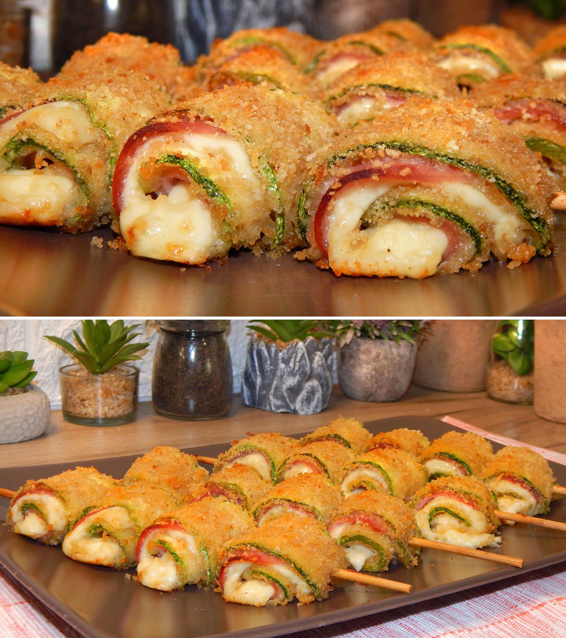 Παναρισμένα- γεμιστά- κολοκυθάκια-