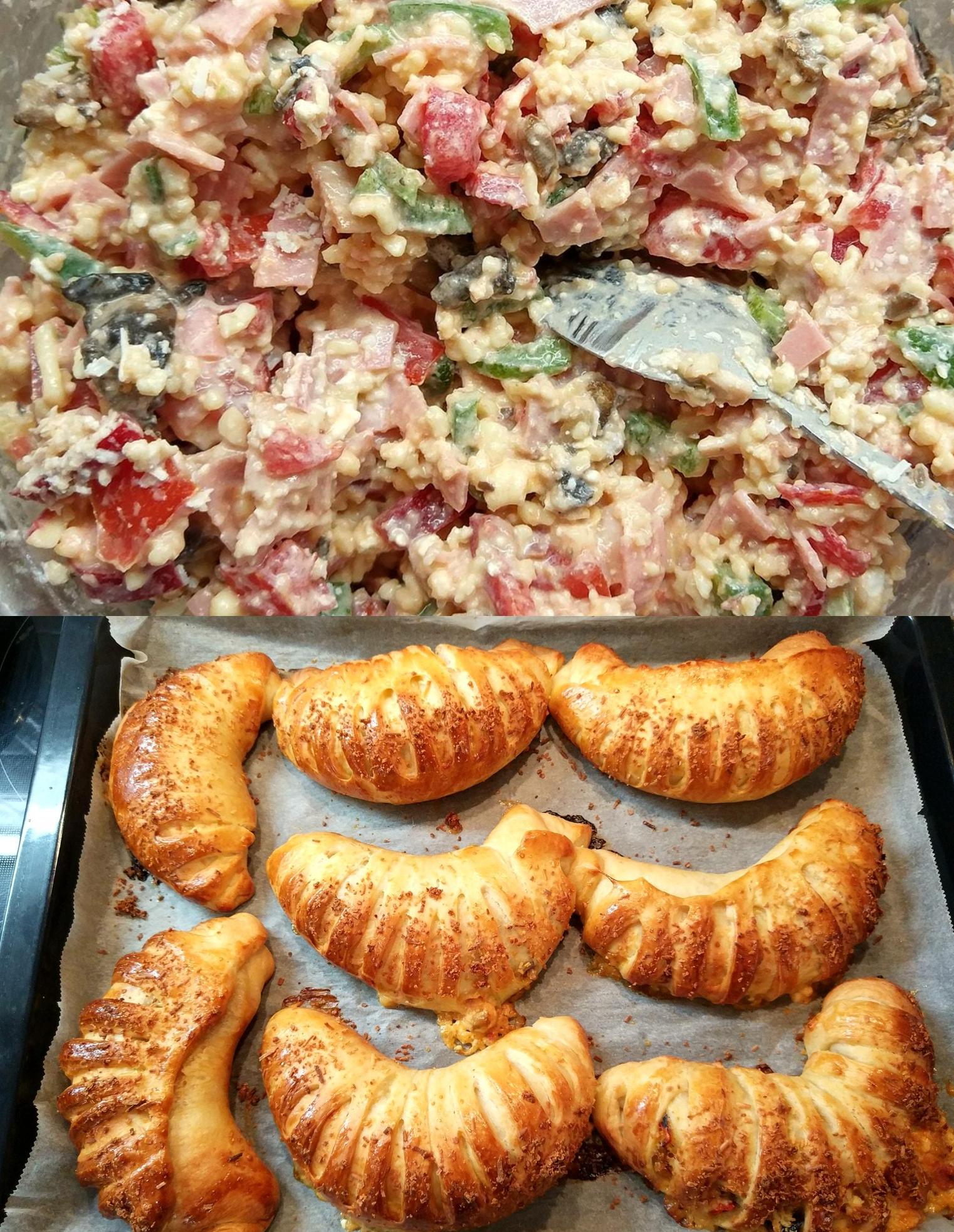 Ατσμά με γέμιση πίτσας για κολατσιό στο σχολείο