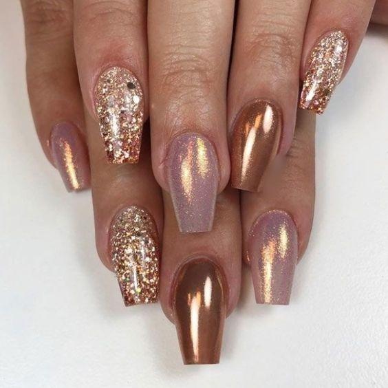 ιδέες-για-bronze nails-το-Φθινόπωρο 2022-τάσεις-