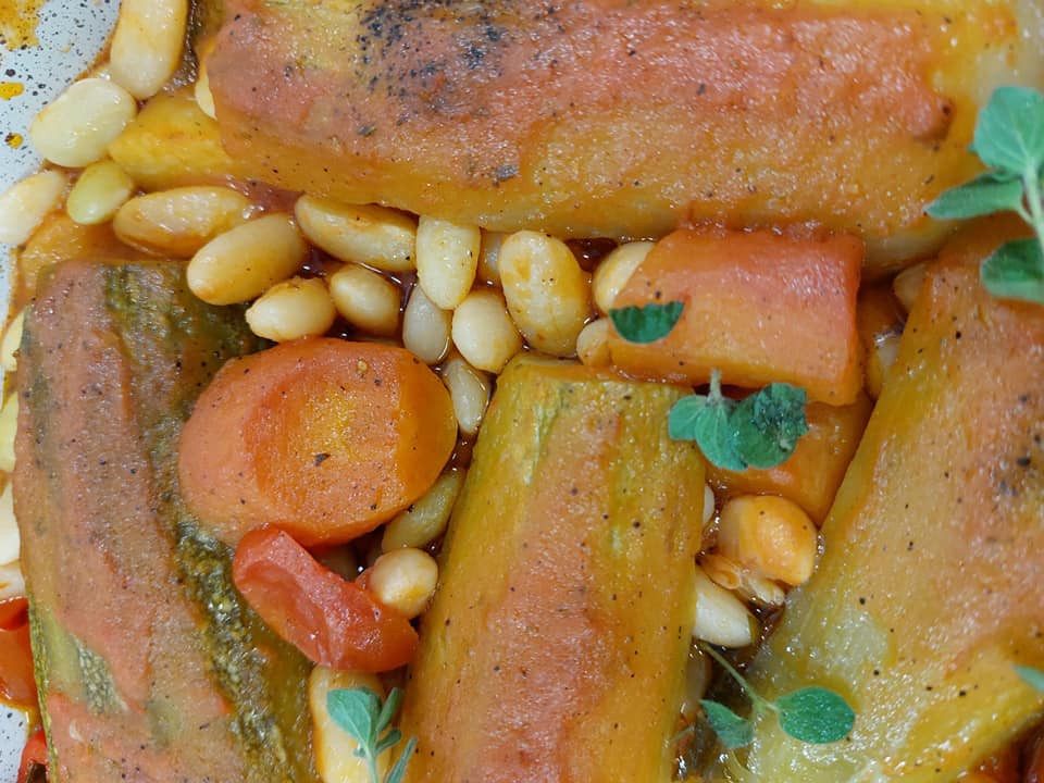 χάντρες φασόλια-με-κολοκυθάκια-συνταγή-