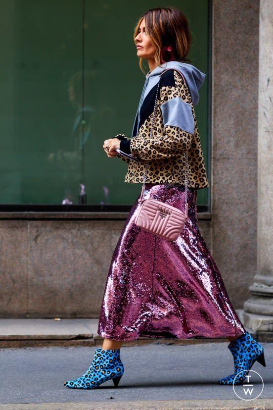 μάξι φούστα-με-γκλίτερ-και-animal print-ιδέες-