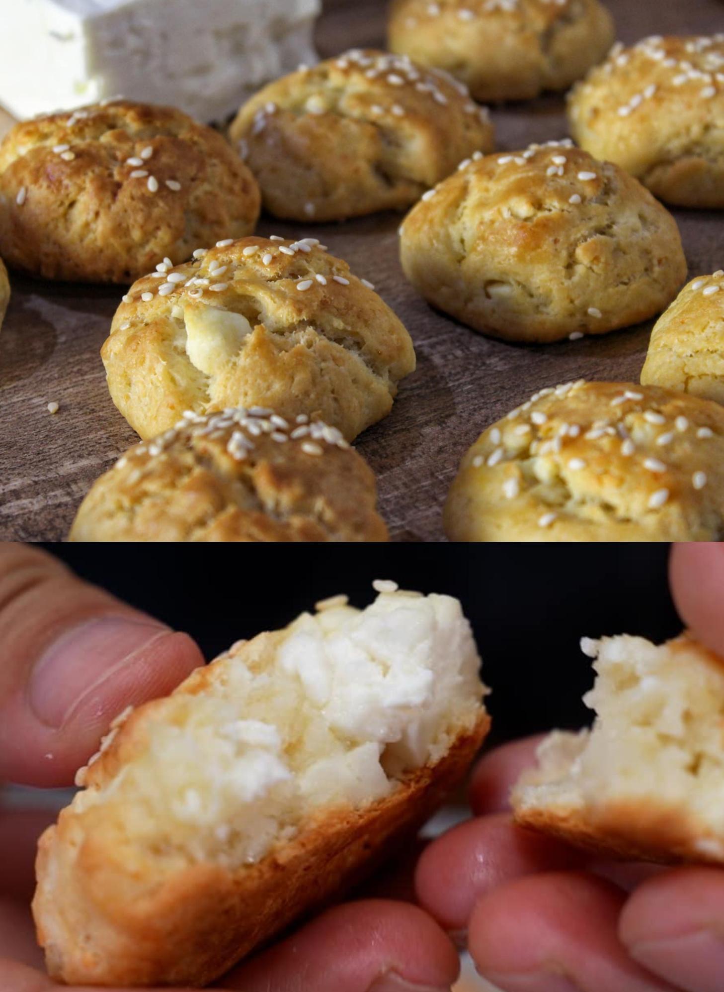 Ζύμη για ψημένα τυροπιτάκια στην κατάψυξη