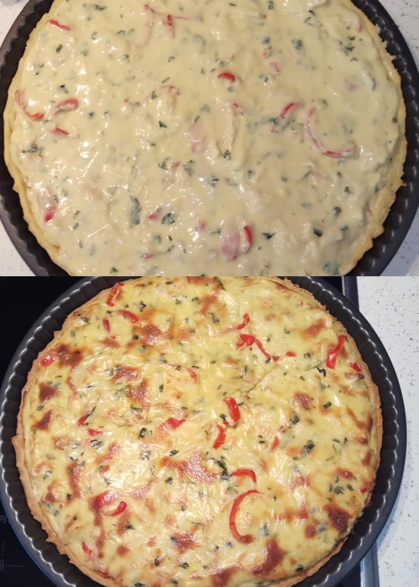 Τάρτα κοτόπουλο με μπεσαμέλ