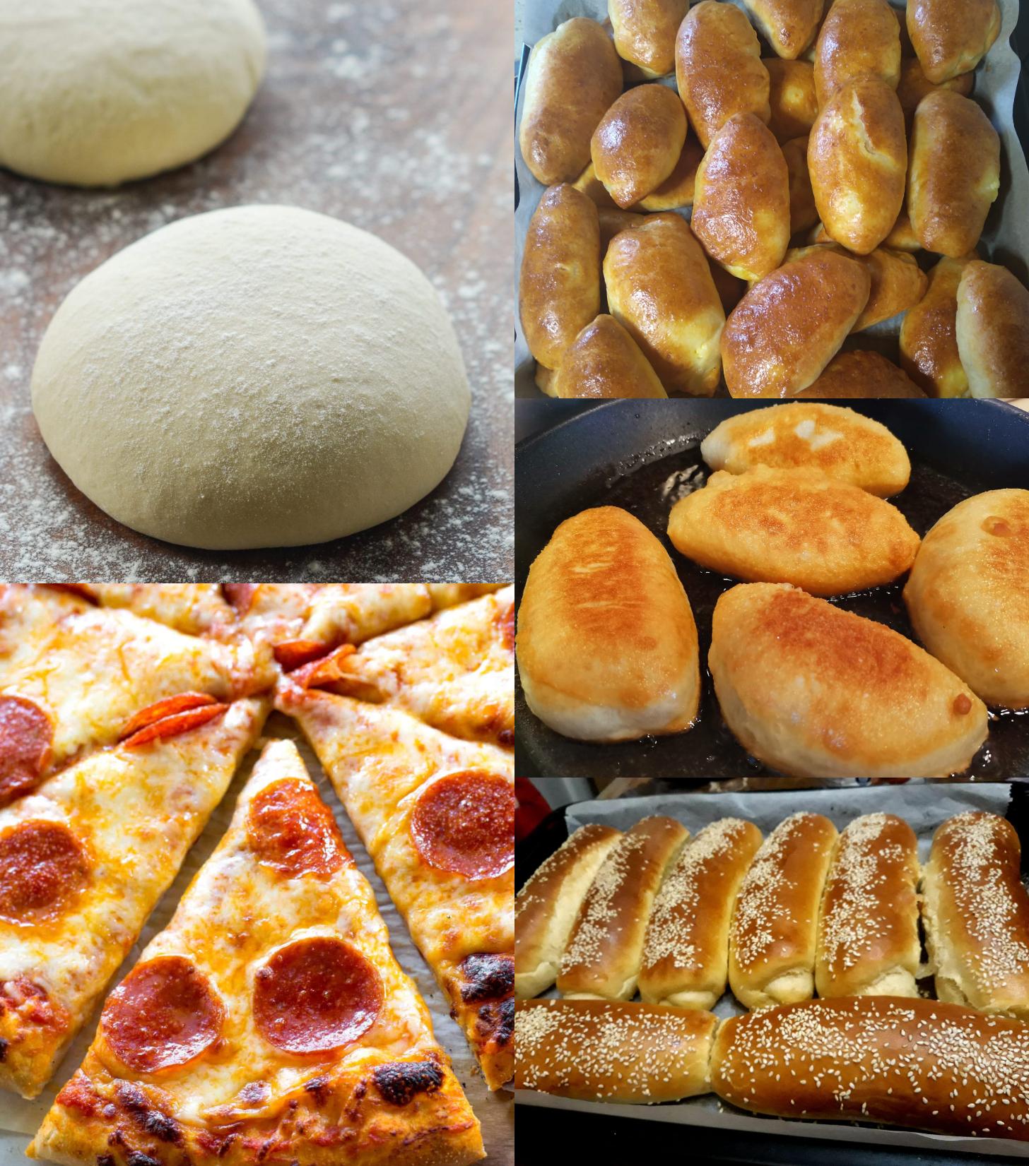 Ζύμη πασπαρτού για ψωμάκια, πίτσα, πιροσκί και πεϊνιρλί