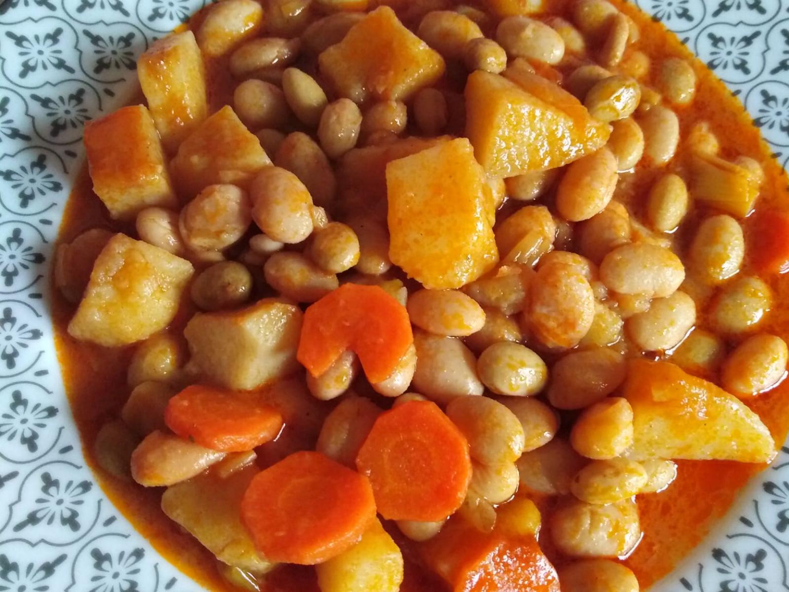 φασόλια χάντρες-με-λαχανικά-συνταγή-