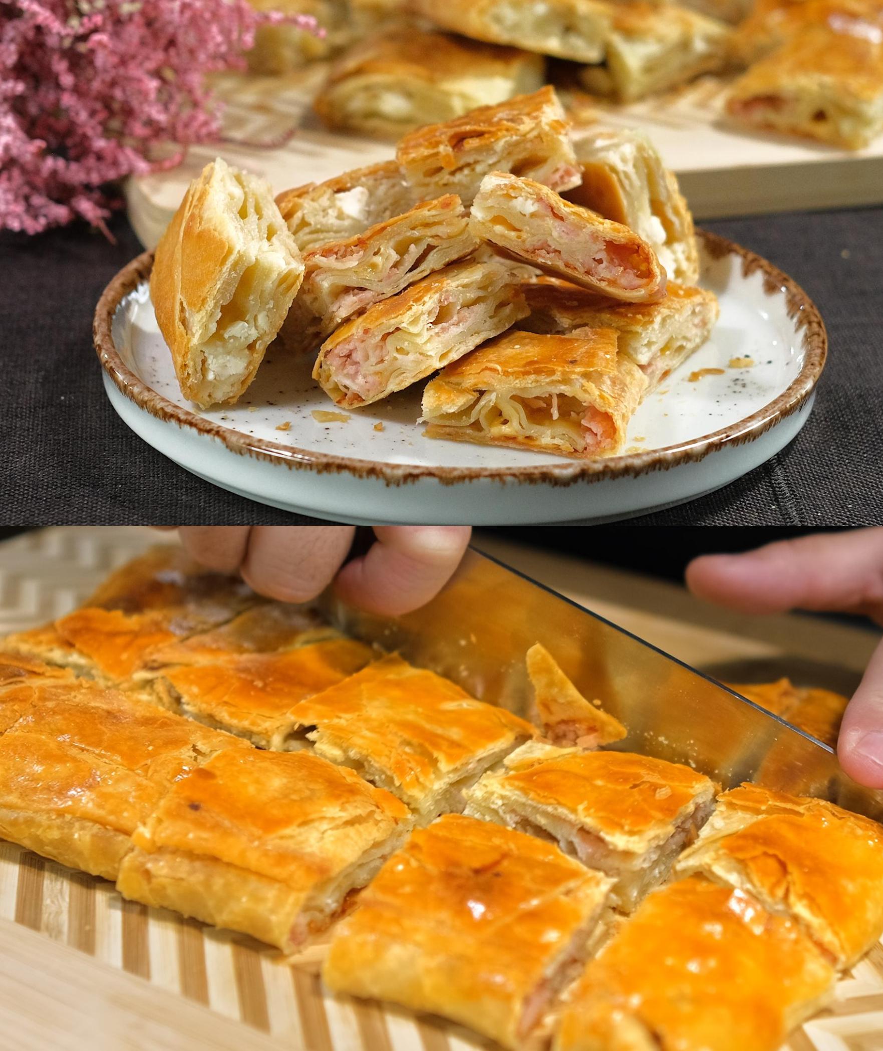 Τραγανή τυρόπιτα του Παναγιώτη Παπαδάκη για το σχολείο