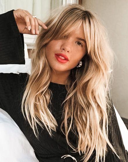 Chin bangs-σπαστά-ξανθά μαλλιά-ιδέες- Chin bangs-σπαστά-ξανθά μαλλιά-ιδέες-