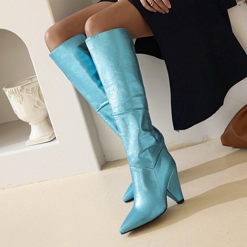 γαλάζιες-below the knee-μπότες-με-γκλίτερ- γαλάζιες-below the knee-μπότες-με-γκλίτερ-