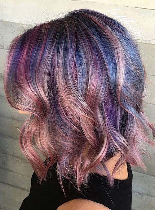 πολύχρωμα-παστέλ μαλλιά-ιδέες-