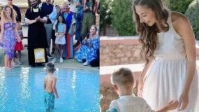 Φωτεινή Αθερίδου: Αντιδράσεις με τα την βάφτιση του γιου της σε πισίνα  – Κινδυνεύει να ακυρωθεί το μυστήριο