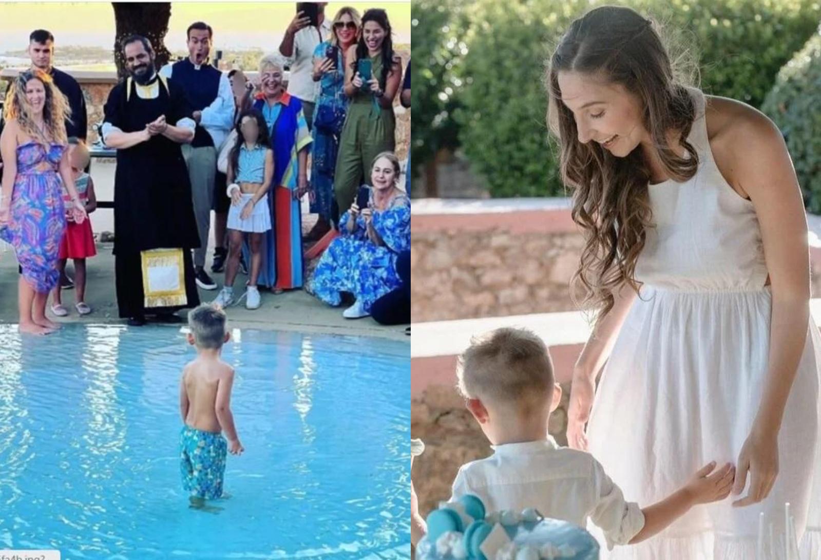 Φωτεινή Αθερίδου: Αντιδράσεις με τα την βάφτιση του γιου της σε πισίνα  – Κινδυνεύει να ακυρωθεί το μυστήριο