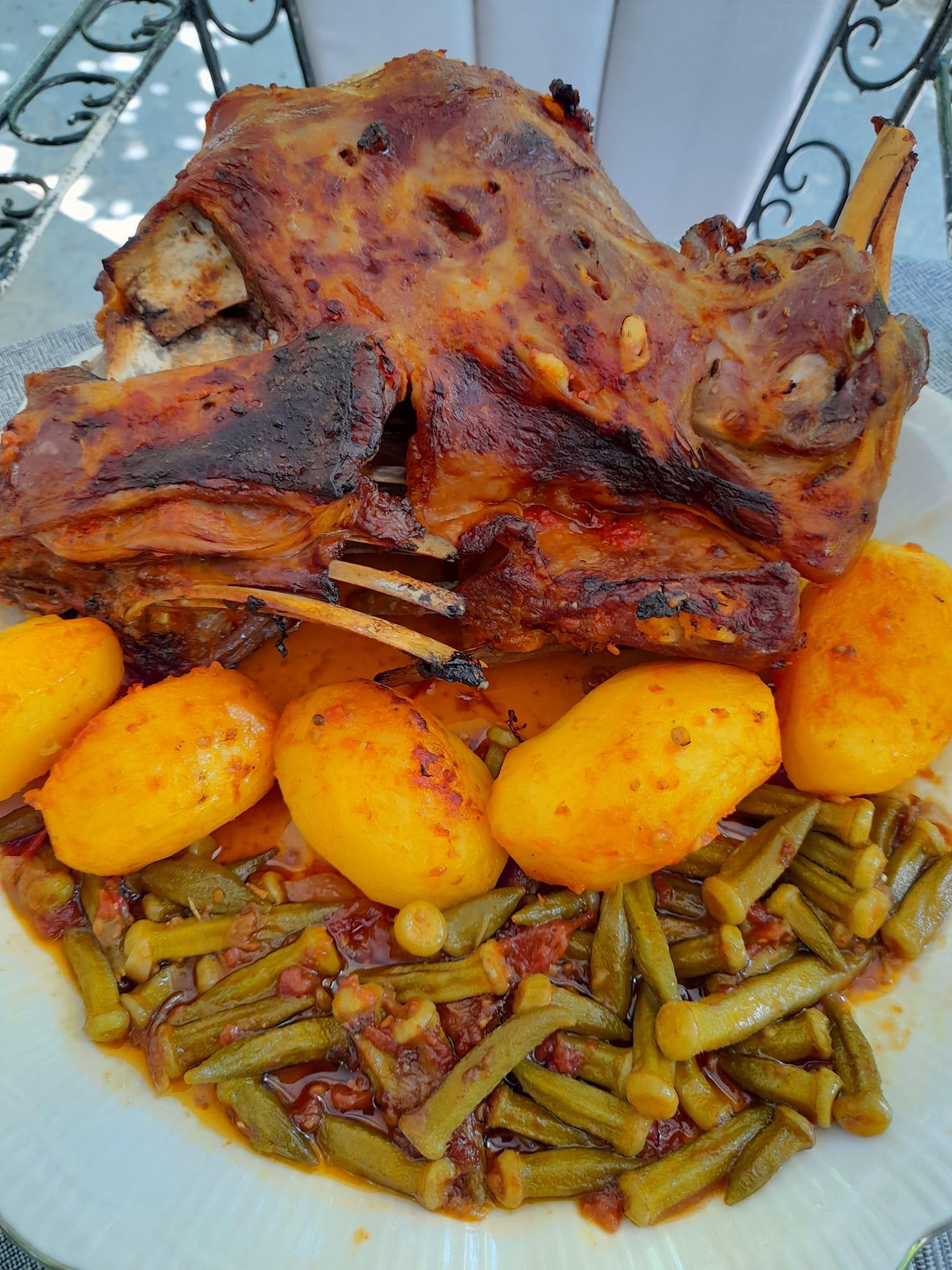 κατσικάκι-με-μπάμιες-και-πατάτες-συνταγή- κατσικάκι-με-μπάμιες-και-πατάτες-συνταγή-