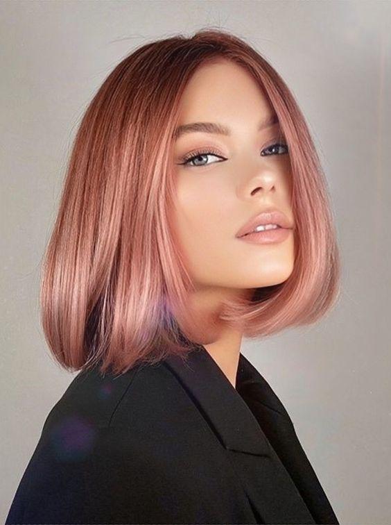 παστέλ ροζ-μαλλιά-με-αυστηρό καρέ-ιδέες-