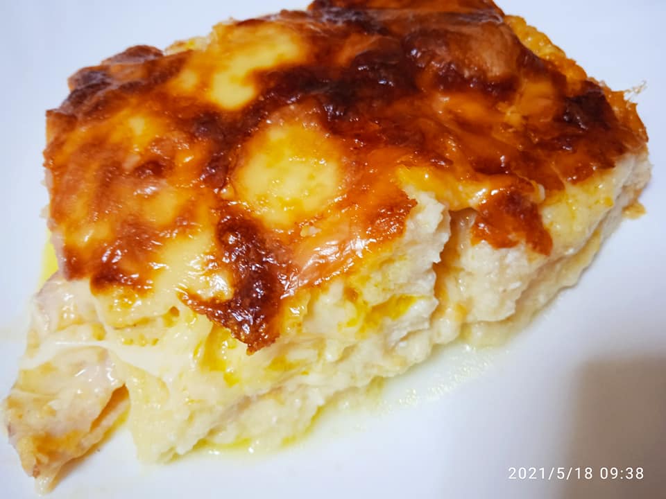 σουφλέ-με-ψωμί του τοστ-τυριά-και-αλλαντικά-συνταγή-