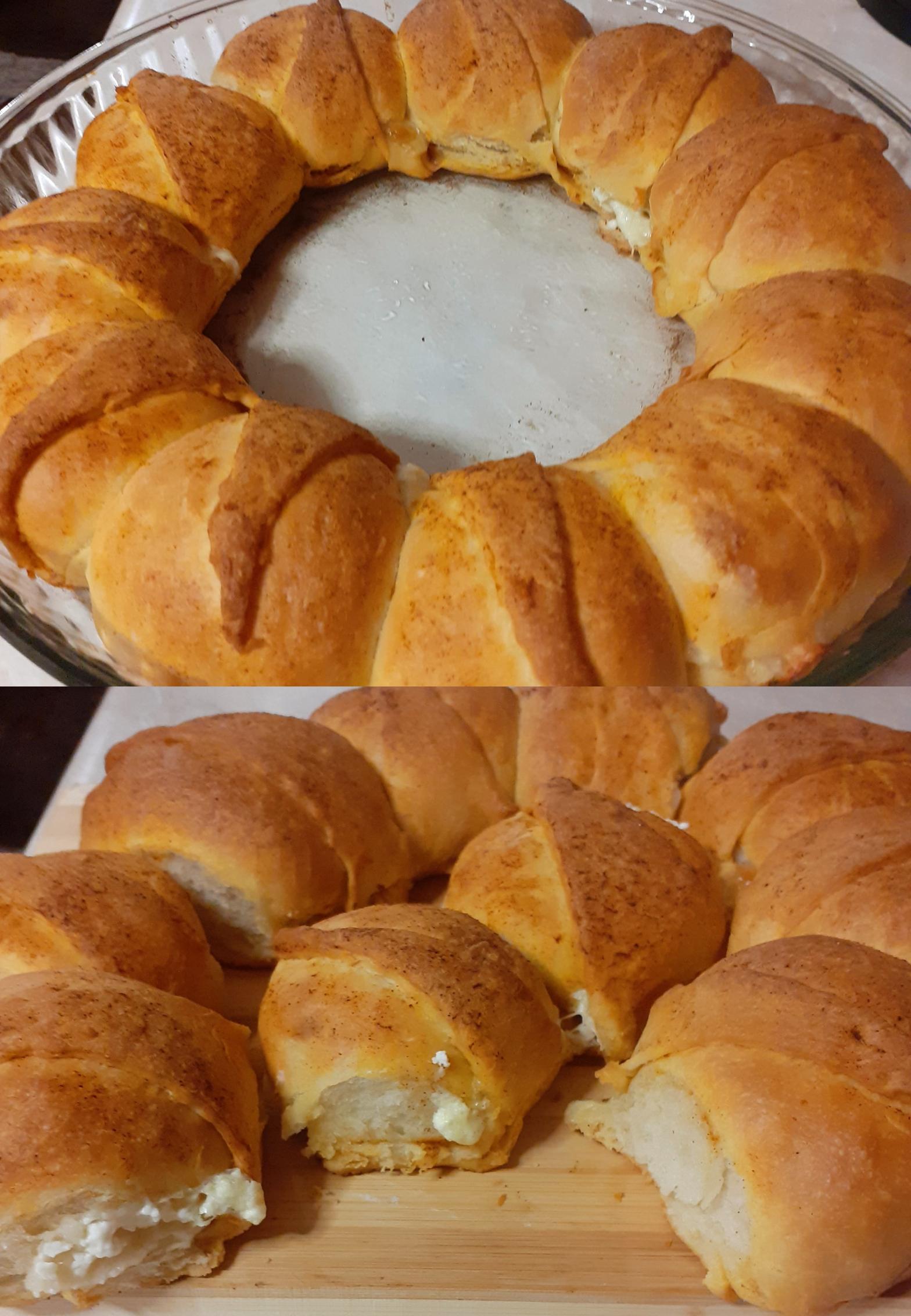 Τυροψωμάκια αφρός σε κουλούρα