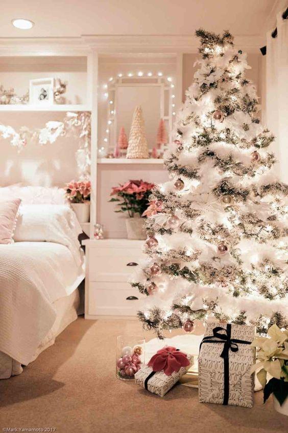χριστουγεννιάτικη διακόσμηση-στην-κρεβατοκάμαρα-τάσεις-στην-Χριστουγεννιάτικη διακόσμηση-Χριστούγεννα 2022 2023-
