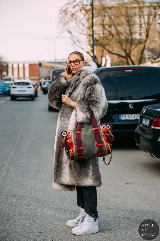 γκρι-και-λευκό-γούνινο παλτό-ιδέες- γκρι-και-λευκό-γούνινο παλτό-ιδέες-