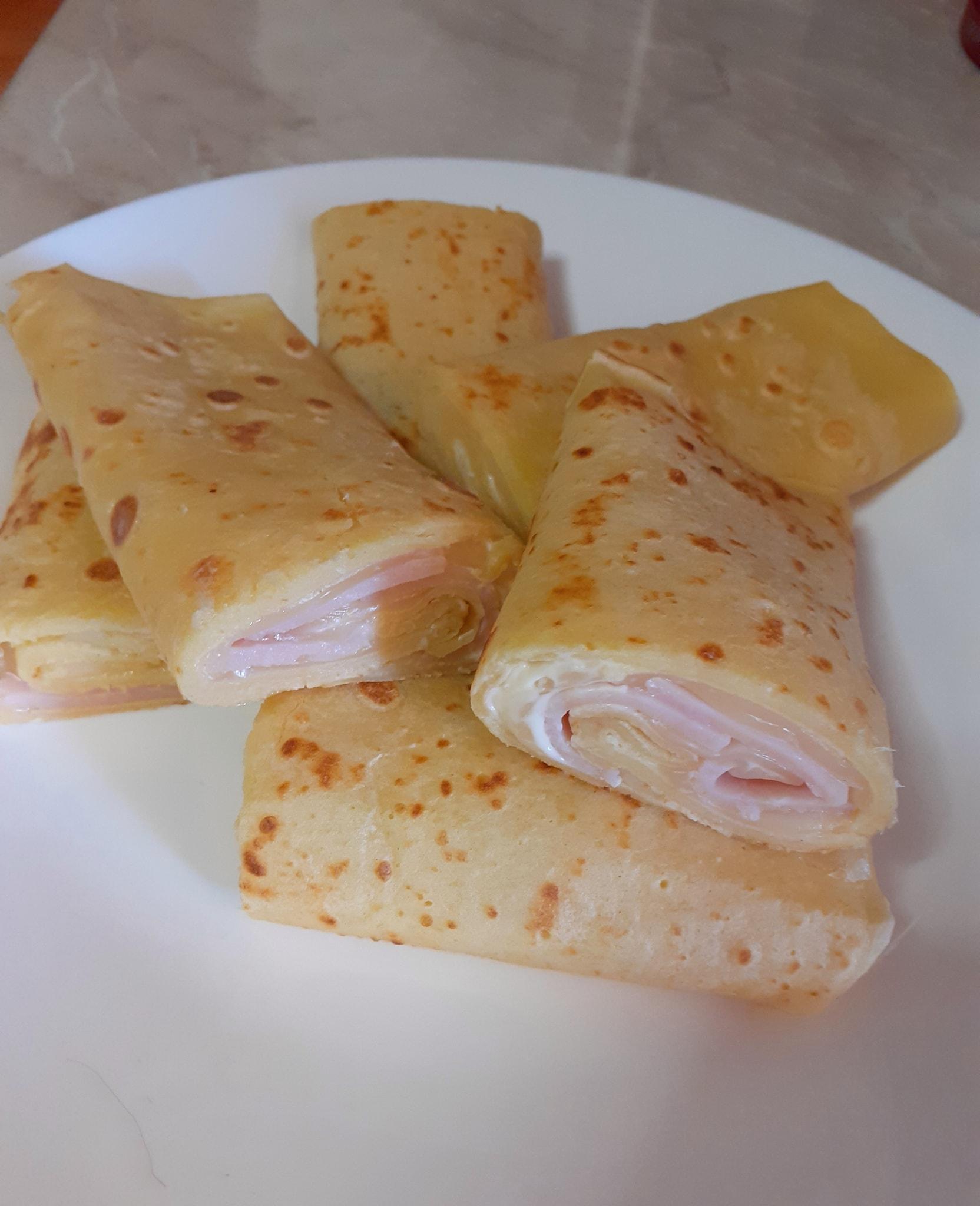 αλμυρές κρέπες-με-τυρί κρέμα-γκούντα-γαλοπούλα-συνταγή-