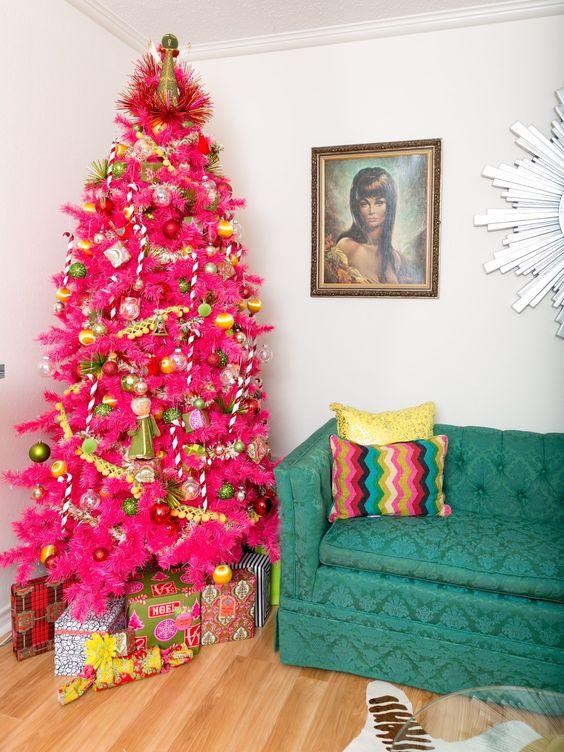 φούξια χριστουγεννιάτικο δέντρο-τάσεις-Χριστούγεννα 2022-ιδέες-