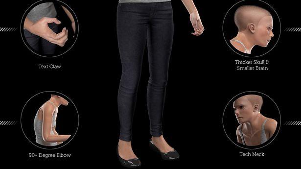 Έτσι θα είναι οι άνθρωποι – Εικόνες σοκ από τις αλλαγές στο σώμα λόγω κινητών