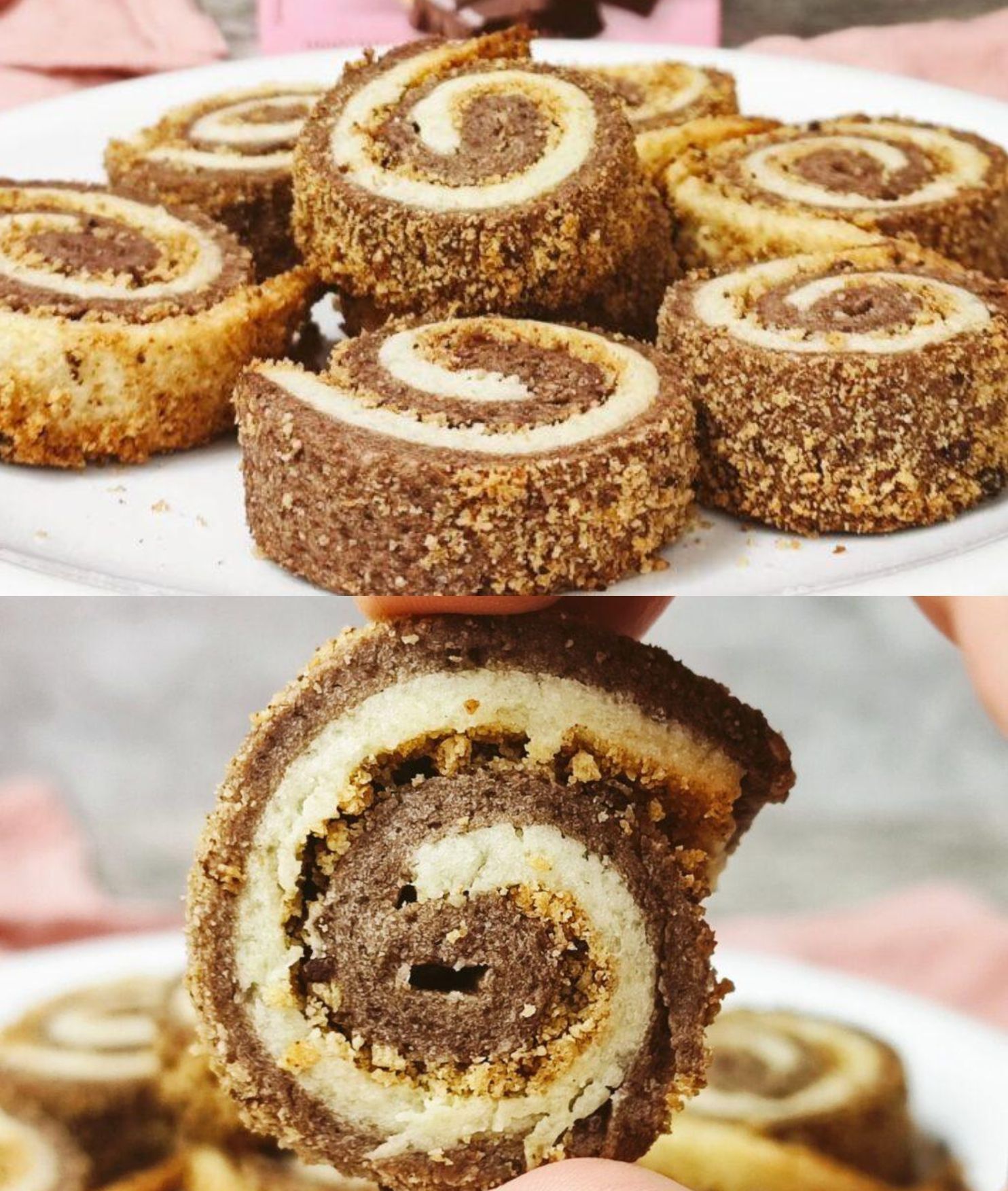 Δίχρωμα μπισκότα χωρίς ζάχαρη