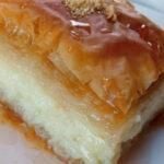 γαλακτομπούρεκο-από-την-Τζένη Τσανακτσίδου-με-φύλλο Βηρυτού-χωρίς αυγά-