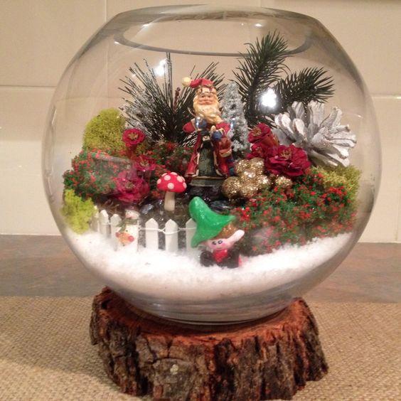 χριστουγεννιάτικη γυάλα-με-Άγιο Βασίλη-ιδέες- χριστουγεννιάτικη γυάλα-με-Άγιο Βασίλη-ιδέες-