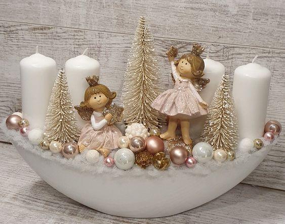 χριστουγεννιάτικα αγγελάκια-στο-τραπεζάκι-του-σαλονιού-ιδέες- χριστουγεννιάτικα αγγελάκια-στο-τραπεζάκι-του-σαλονιού-ιδέες-