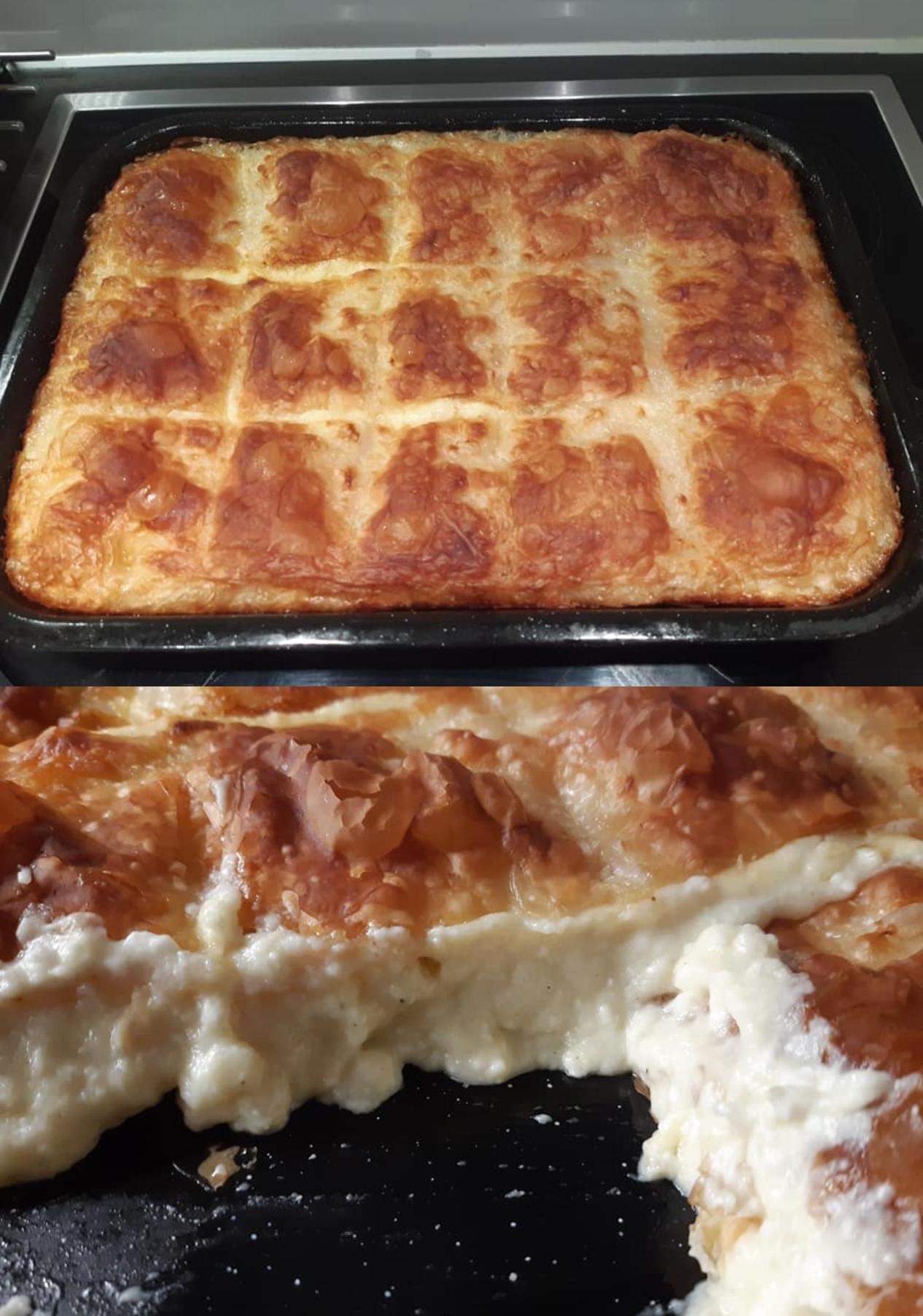 Λαχταριστή τυρόπιτα με μπεσαμέλ του Άκη