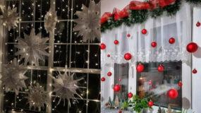 ιδέες-για-χριστουγεννιάτικη διακόσμηση-σε-παράθυρα-και-μπαλκονόπορτες-Χριστούγεννα 2022-