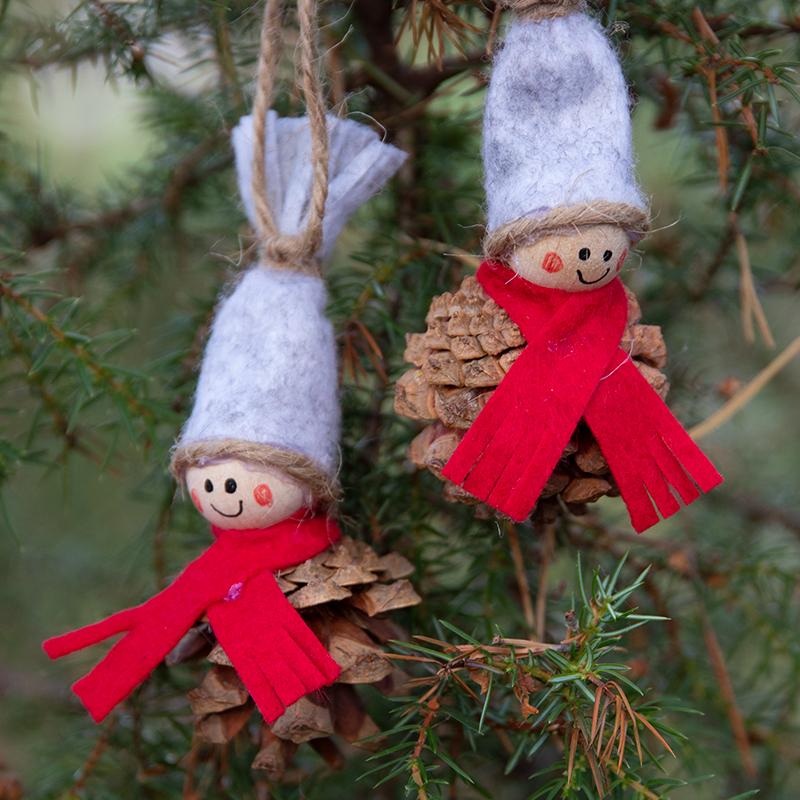 χριστουγεννιάτικα-στολίδια-από-κουκουνάρια-ιδέες-