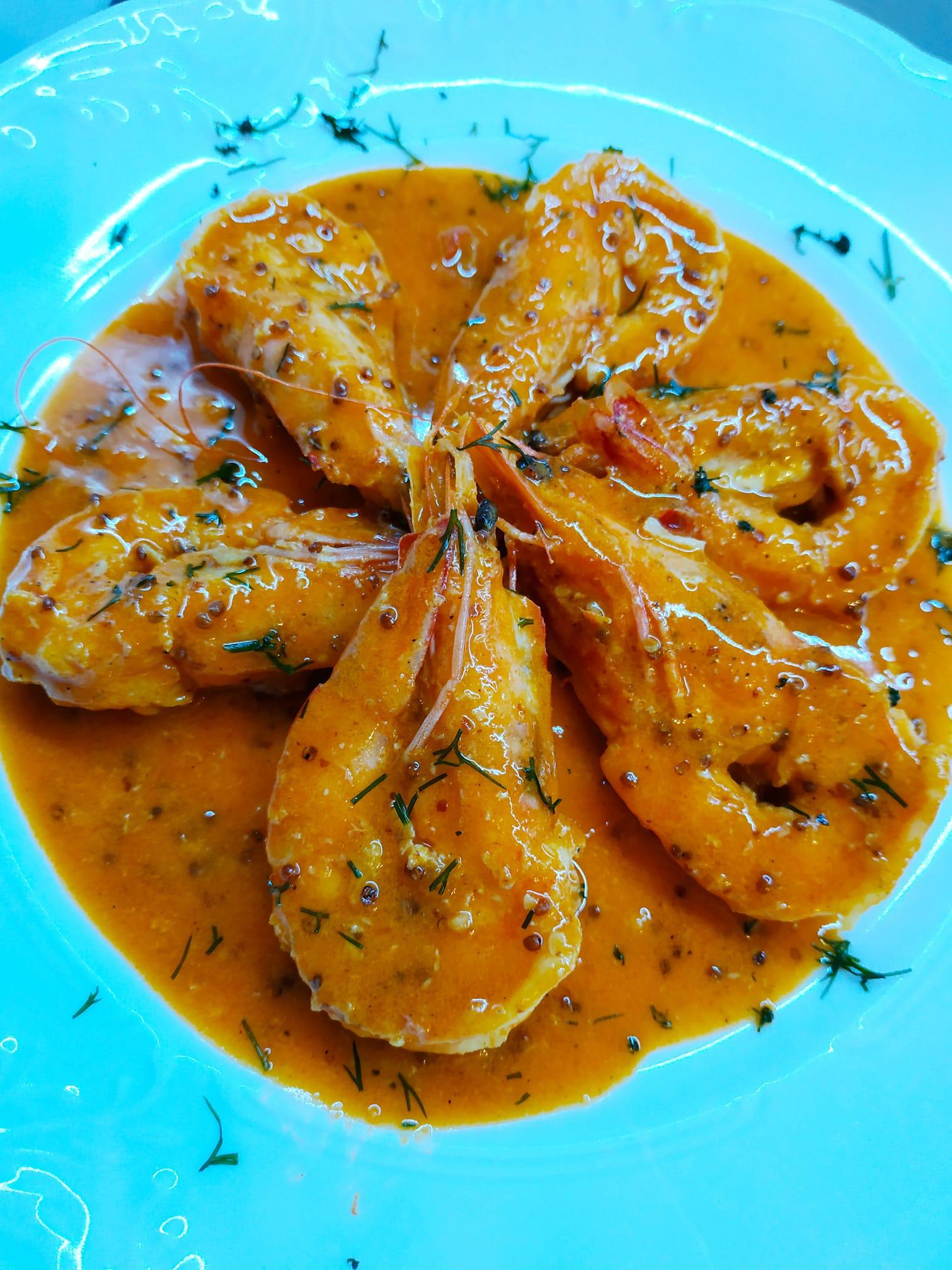 γαρίδες-με-πορτοκάλι-και-μουστάρδα-συνταγή-