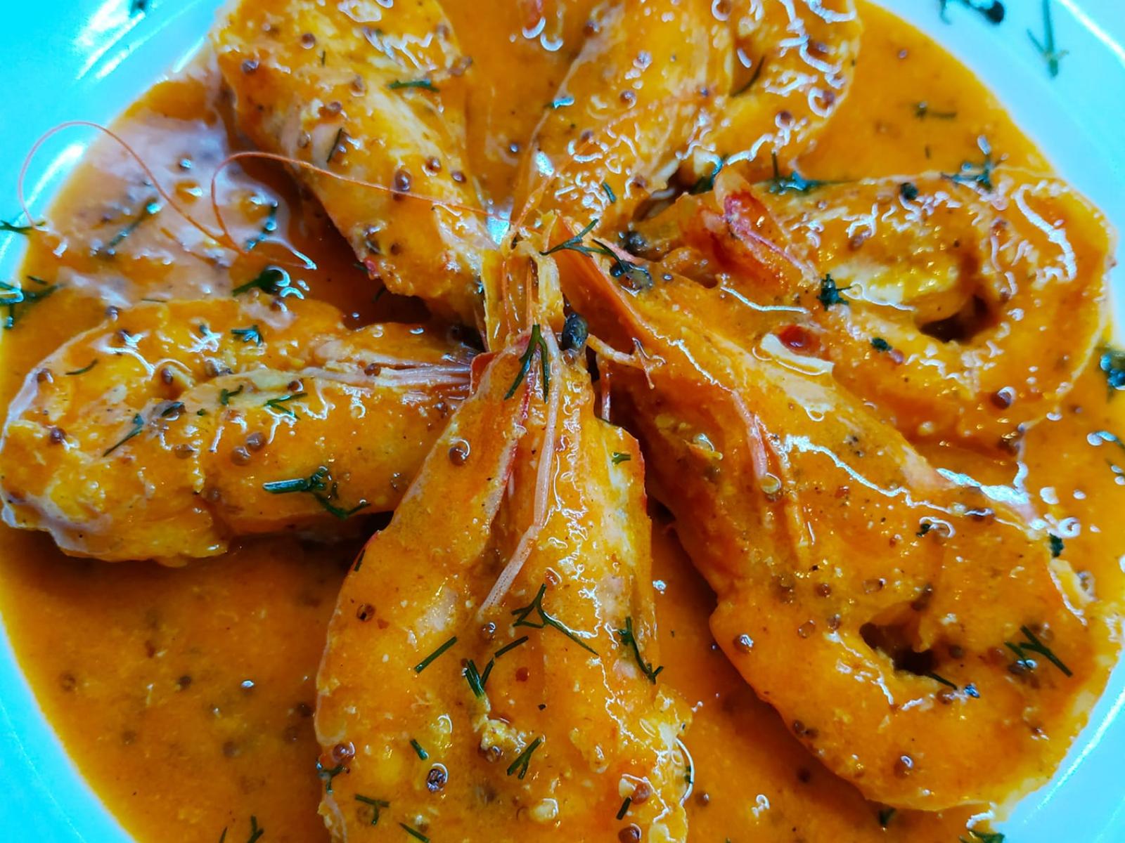 γαρίδες-με-πορτοκάλι-και-μουστάρδα-συνταγή-